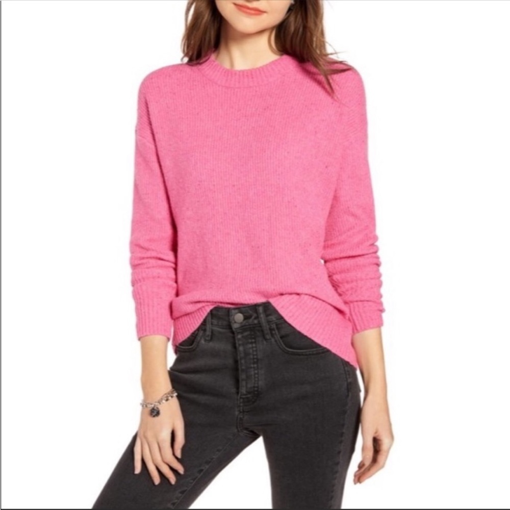 Something navy crew neck sweater